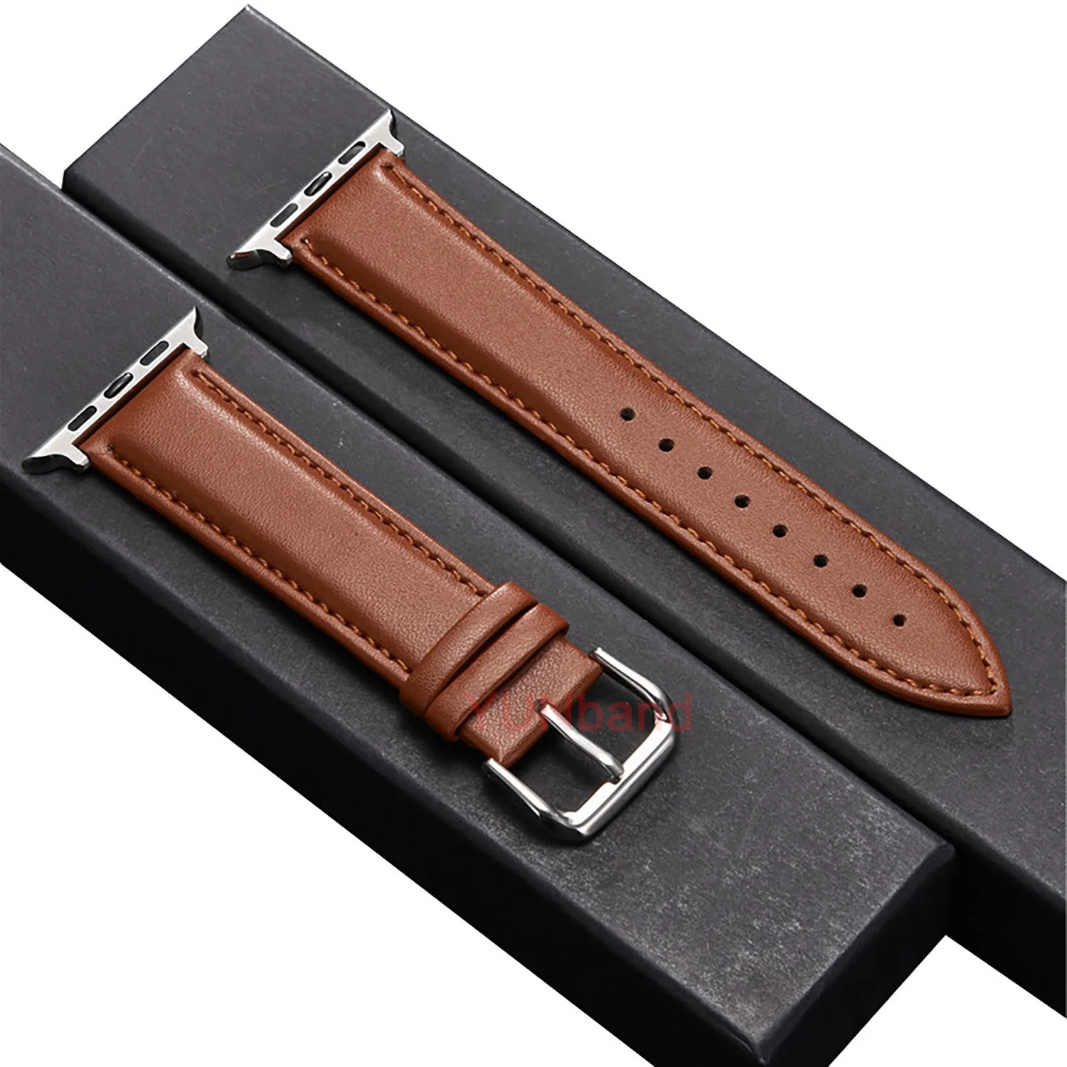 

Calfskin Leather Strap for Apple Watch Band Ultra 49mm 44mm 40mm 45mm 41mm 42mm Watchband Bracelet iWatch series 8 se 7 5 3 6