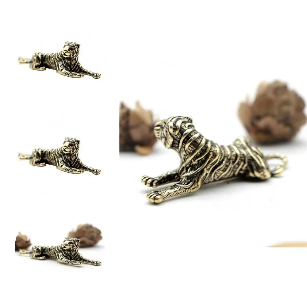 

Creative Mini Corrosion-proof Chinese Zodiac Pendant Tiger Figurine Decor for Bedroom Tiger Figurine Tiger Ornament