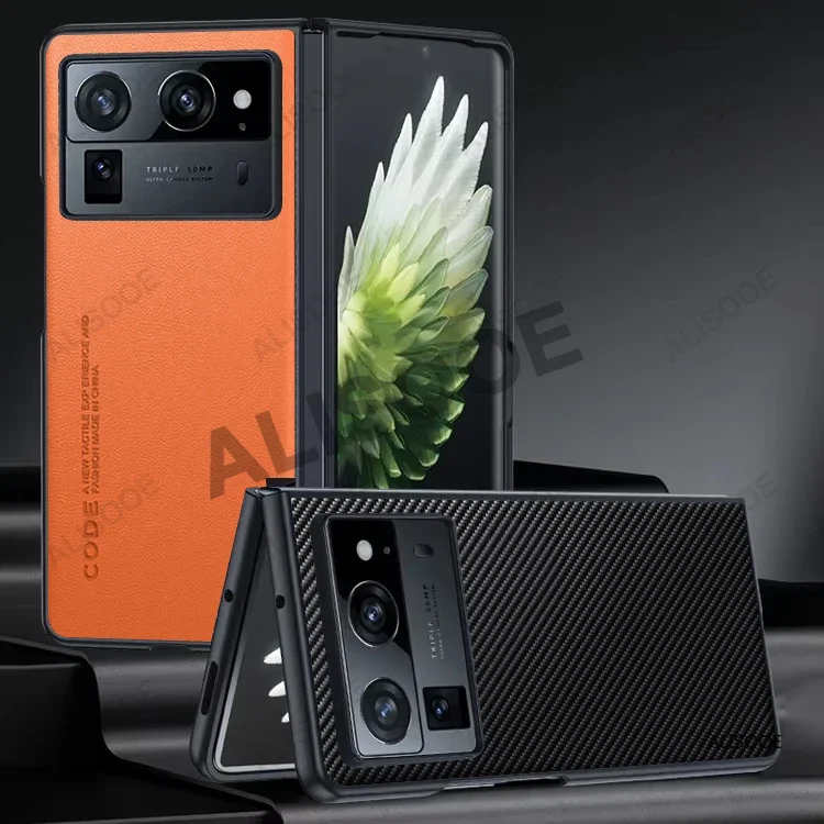 Кожаный чехол Funda для Tecno Phantom V Fold 2 роскошный защитный жесткий из искусственной