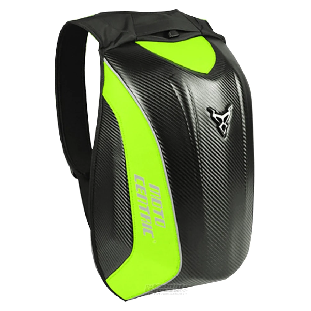 

Green Motorcycle Backpack Moto Touring Luggage Motorbike Bag Waterproof Carbon Fiber Motocross Riding Racing Bag Shoulder Unisex