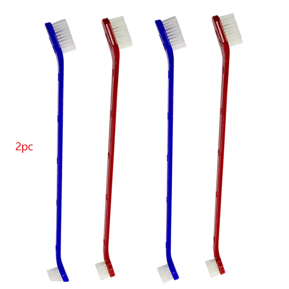 

2pcs Dental Care Dog Manual Cleaning Supplies Cat Pet Toothbrush Oral Hygiene Double-end