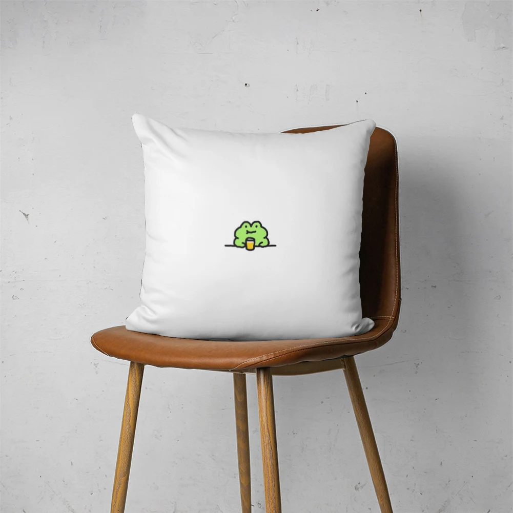 

FROG PILLOW 055 Customizable Bedroom Bed Sofa Hotel Car Lumbar Pillow Fashion Decorative Pillow Cover