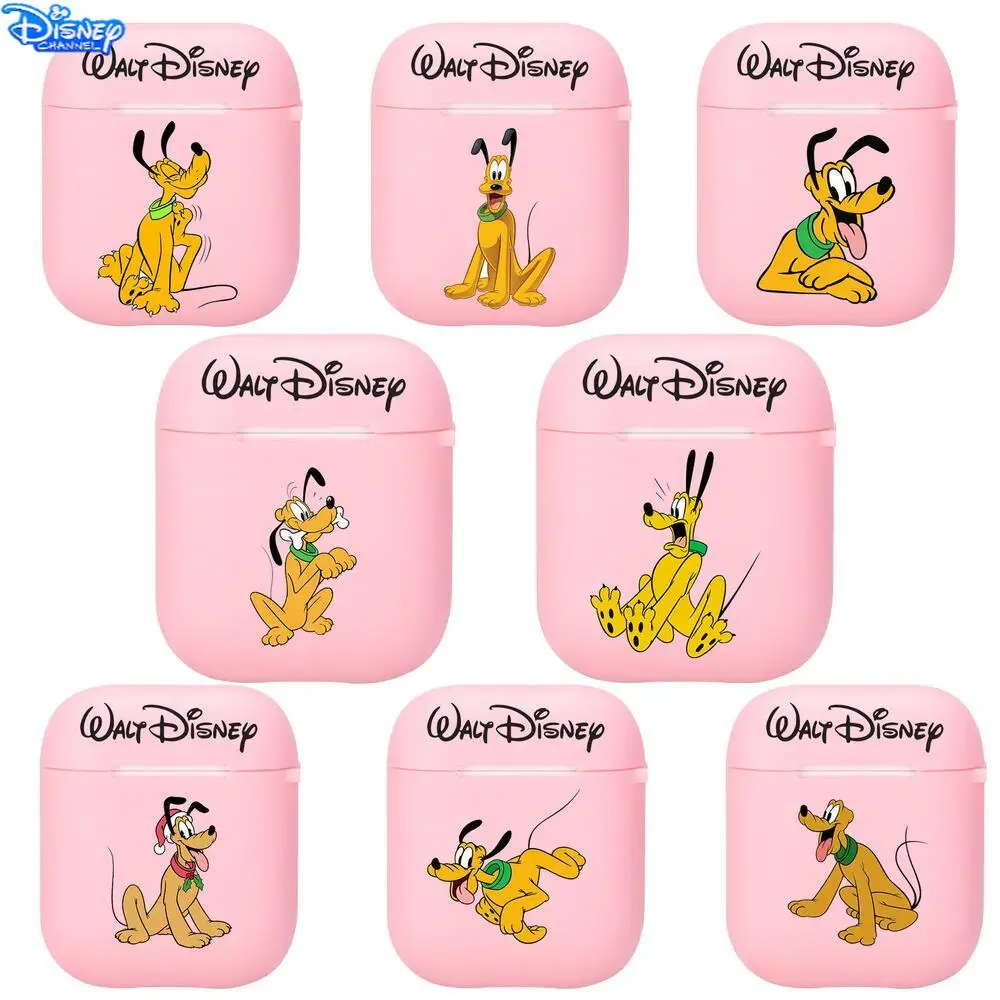 

cute puppy pluto Silicone Bluetooth Wireless Earphone Case for AirPods Protective Cover Skin Accessories Pods Charging Box Bag