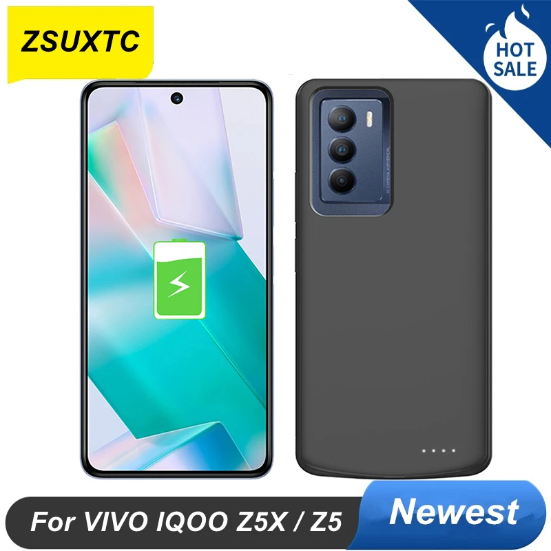 

6800Mah For VIVO IQOO Z5x Battery Case IQOO Z5 Phone Cases For VIVO IQOO Z5 X Battery Charger Case Power Bank Cover