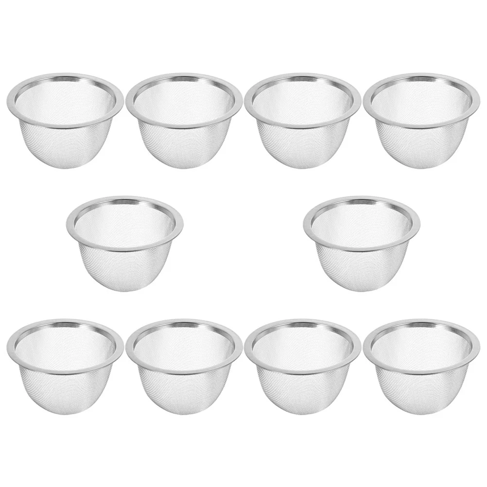 10 шт. фильтры заварочный чайник для рассыпного листового Ситечка ситечко заварки