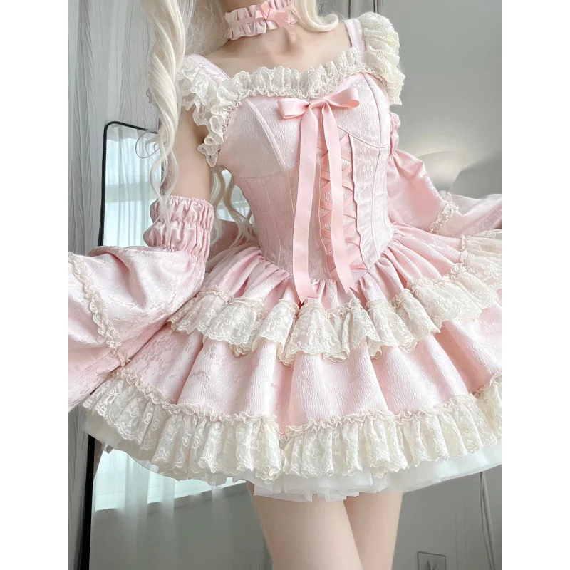 Женское кружевное платье Lolita