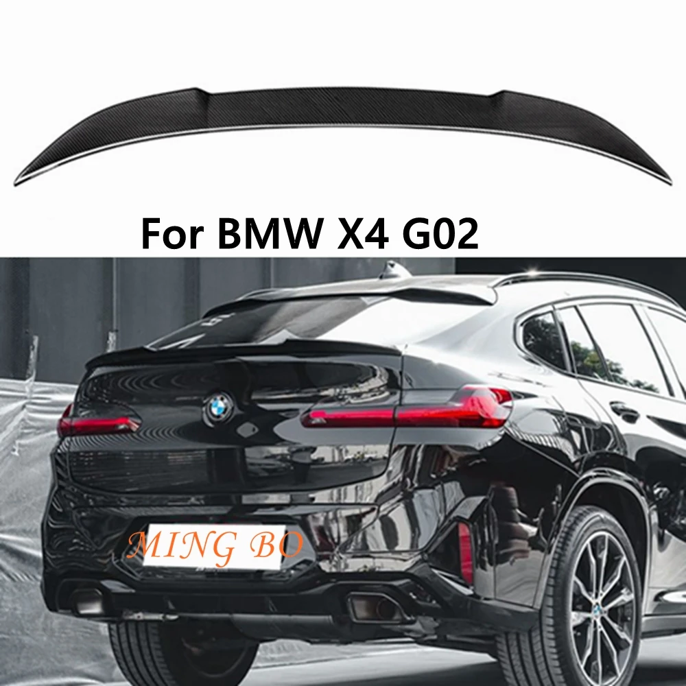 Для BMW X4 G02 CS стиль углеродное волокно задний спойлер крыло багажника 2018-2023 FRP