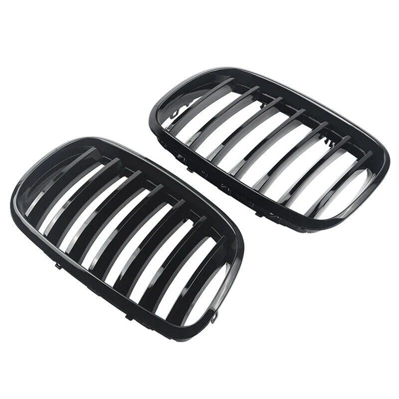 Передняя решетка радиатора для BMW X5 X6 E70 E71 2007-2013 1 пара запасные части глянцевый