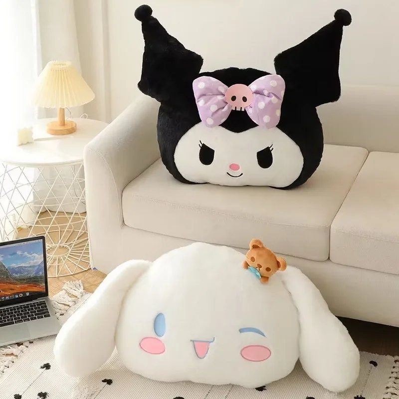 

New Cinnamoroll Kuromi Plush Pillow Cartoon Japanese Girls Sleep Big Pillow Bedside Sofa Soft Toy Dormitory Student Cushion