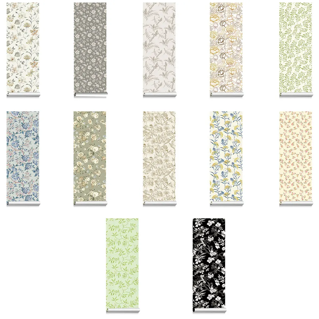 

Repair Sticker Vintage Flower Self-Adhesive Decal Home Wear-resistant Ground Patch Living-Room Kitchen Type1 40x150cm S