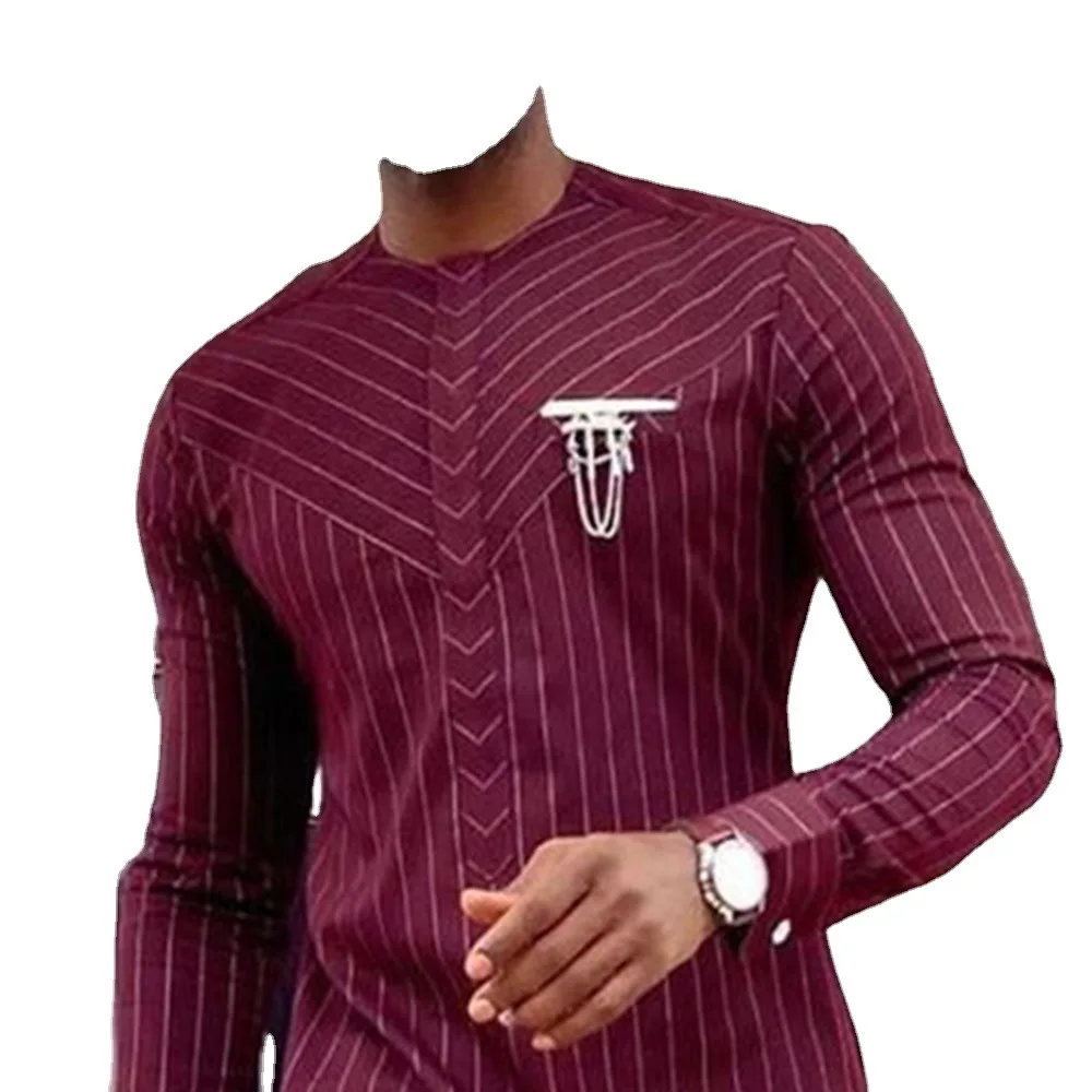 Ramadan Eid Muslim Fashion Men Shirt 2022 Summer African Casual Arabic Ethnic Style Solid Color Cotton Loose Islamic Clothing