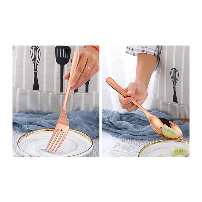 6 шт. нержавеющая сталь большой размер длинная ручка сервировочная салатная