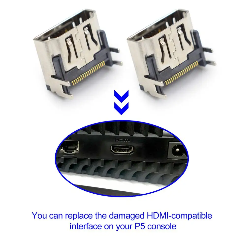 

Slim Port Socket Interface Connector replacement compatible Port Socket Digital Cables Plug & Connectors