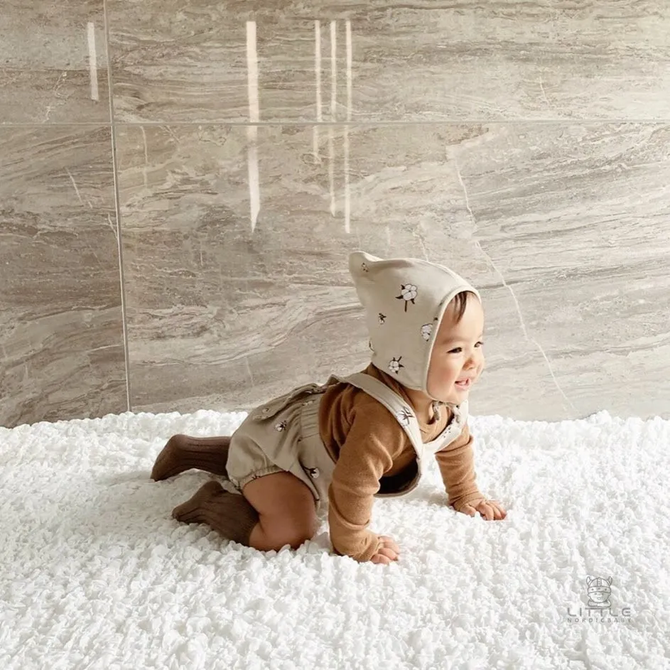 RiniKinda Brand New Newborn Infant Kids Baby Girls Boys Autumn Causal Bodysuits Printing Sleeveless Summer Jumpsuits Outfit