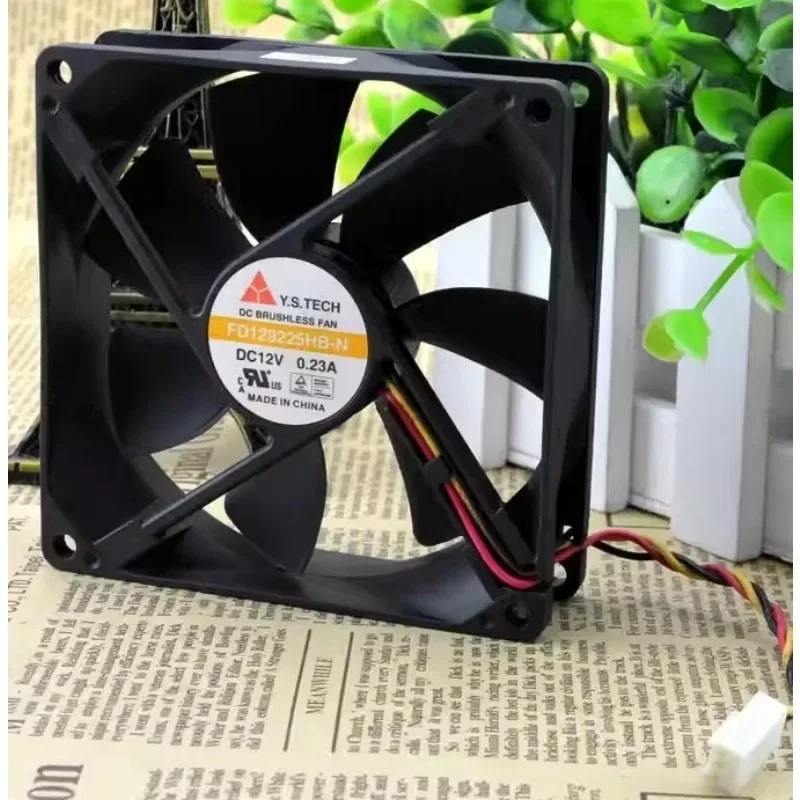 Фото НОВЫЙ вентилятор охлаждения для Y.S.TECH FD129225HB-N 12V 0.23A, 9 см, 9025, 90x90x25 мм №2