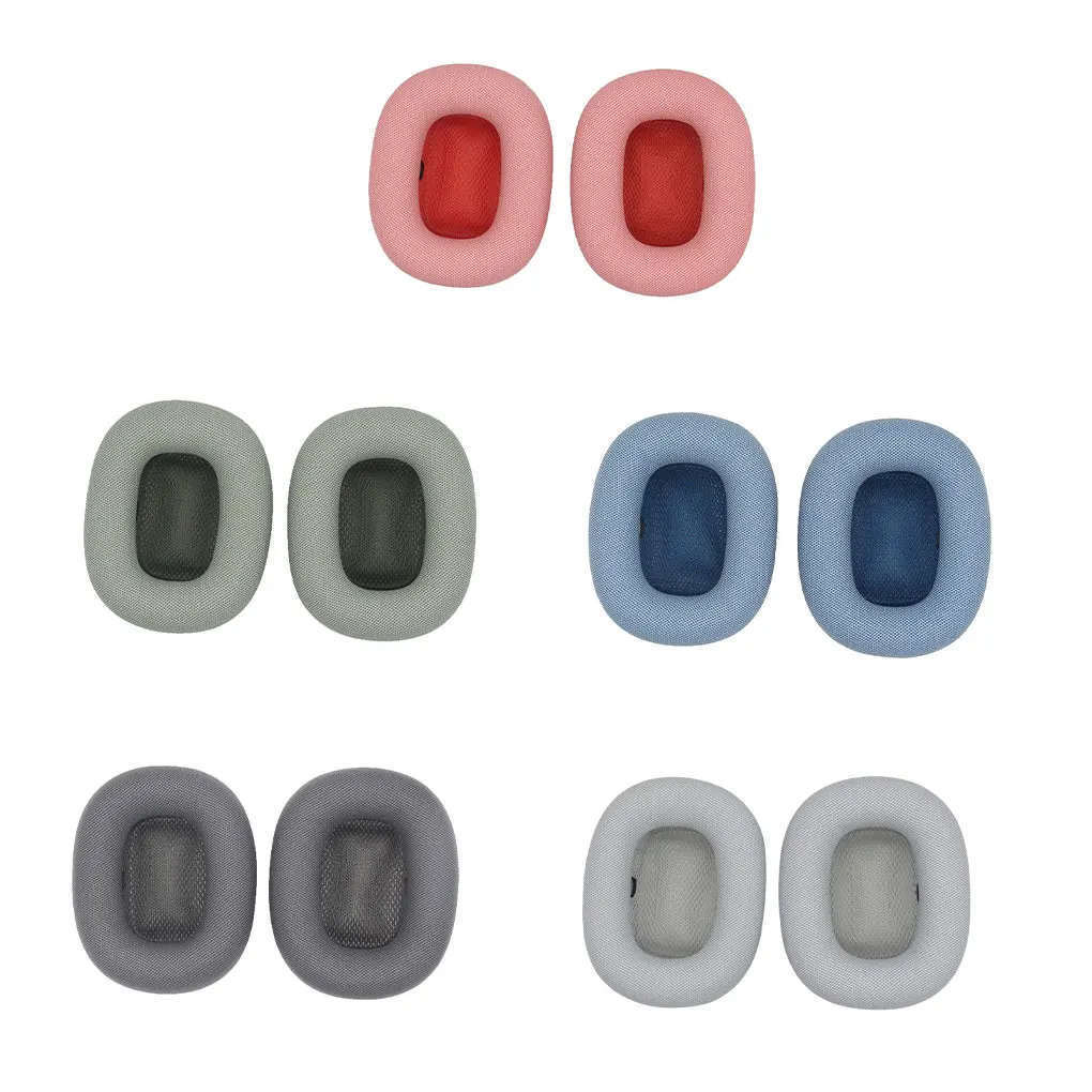 

2X Earphone Pad Ear Cushion Replaced Part Earmuff Fashionable Replacement Workmanship Lightweight Earphones Cover Pink