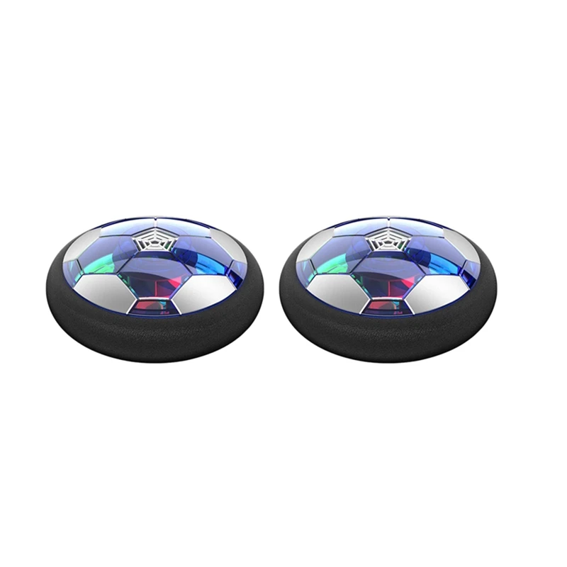 

2X LED Hover Soccer Ball USB Charging Electric Air Cushion Indoor Luminous Leisure Children's Toy, For 3-12 Years Old