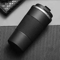 380ml510ml sports cup double stainless steel coffee thermos mug with non slip case car vacuum flask travel insulated bottle