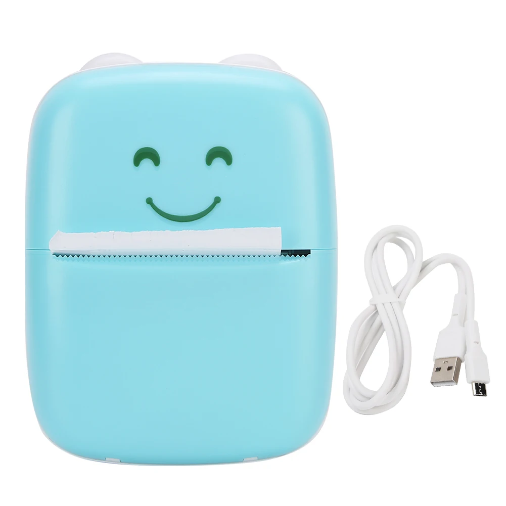 

Mini Pocket Printer Student for Bluetooth Mobile Phone Blue Wrong Exercises Photo Printing