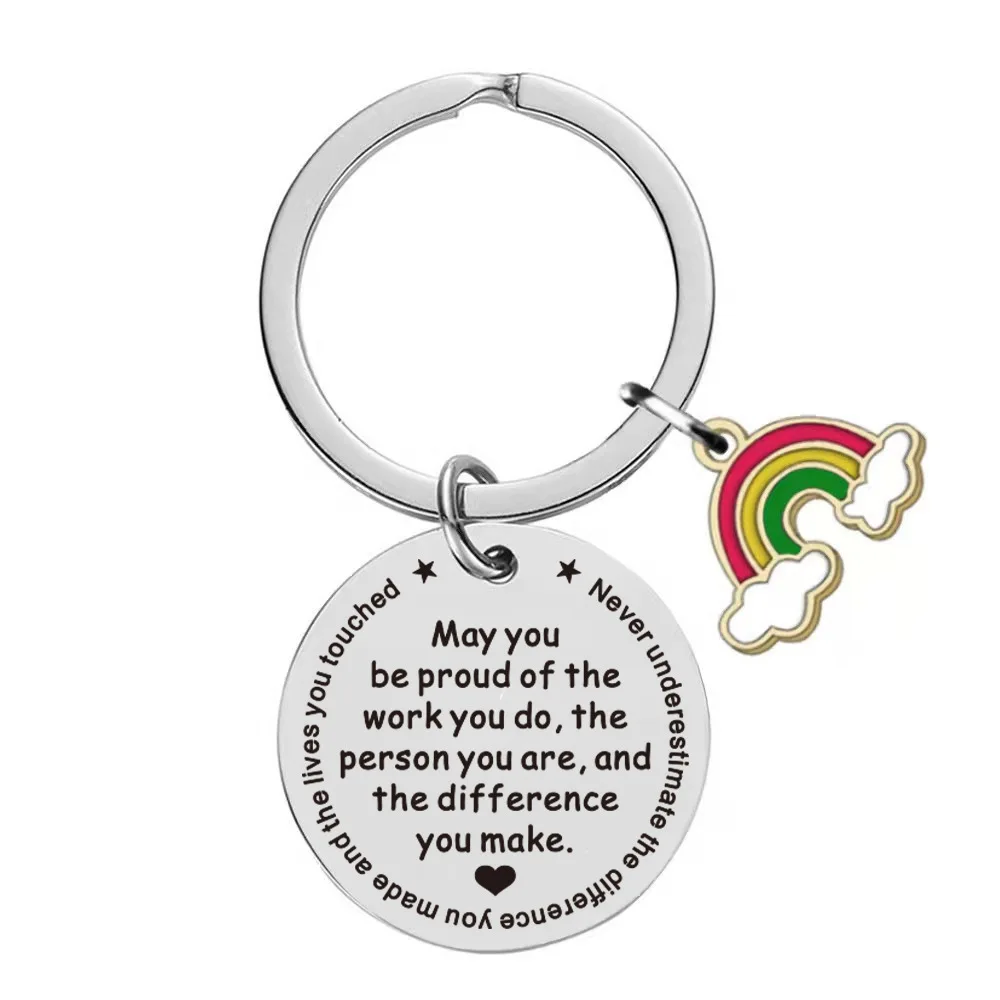 Coach Mentor Nurse Doctor Employee Thank You Gift Keychain May You Be Proud of The Work You Do Key Chains Jewelry Gift images - 6
