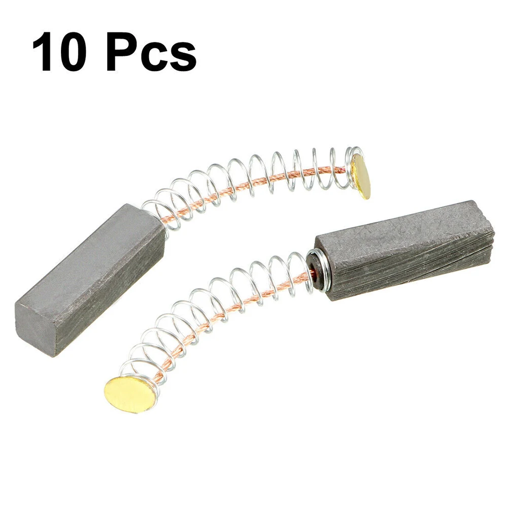 10pcs Carbon Brushes 20*6*6mm For Circular Miter Saw Hammer Drills Vacuum Cleaners Motorcycles Blowers Angle Grinder Replacement