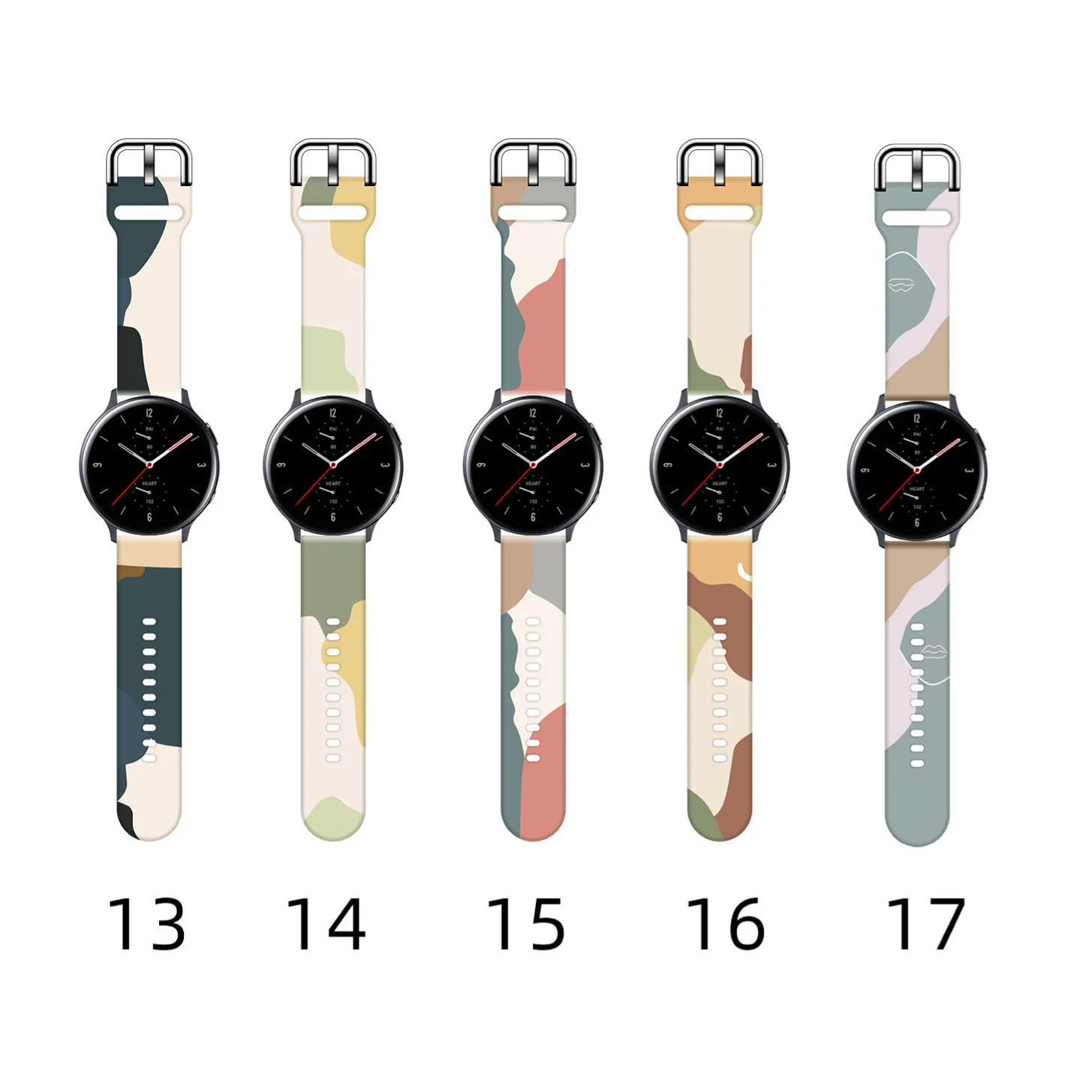 

For Samsung Galaxy Active 2/3 Gear S2 Watch Band Silicone Morandi Watch Strap Sports Huawei Amazfit Bracelet Belt