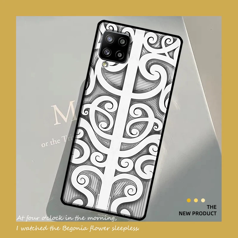 Фото Чехол с этническим узором Майори, Полинезии, Самоа для Samsung Galaxy A16 A26 A36 A56 A54 A34 A14 A15 A35 A55 A52 A32 A13 A33 A53 A17 A57 №5