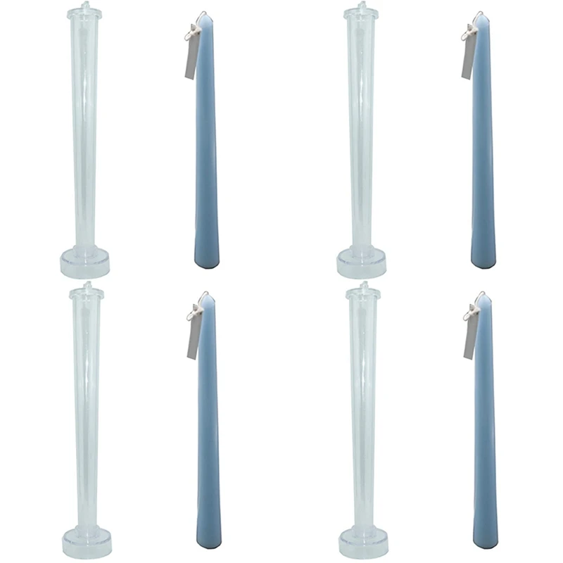 

4X Candle Molds Durable Candle Molds For Making Candles Classic Tall Taper Mold