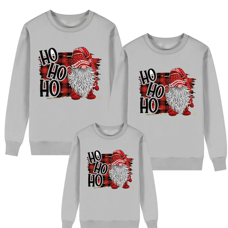 Комплект одежды для семьи пуловер модная осенняя одежда матери дочери отца сына