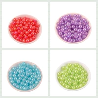 perforated transparent crack beads ab color straight hole popping beads loose beads plastic beads diy handmade bead accessories