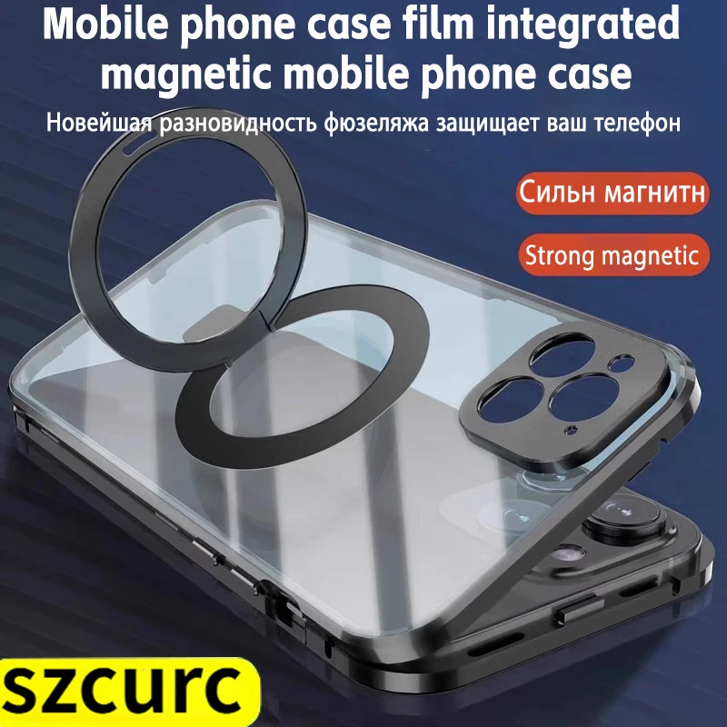 Роскошный чехол-подставка для телефона с защитой 360 ° для Iphone 14 Pro Max Case13 Pro 12 Pro Max Magsafe Iphone 14 Plus, чехол