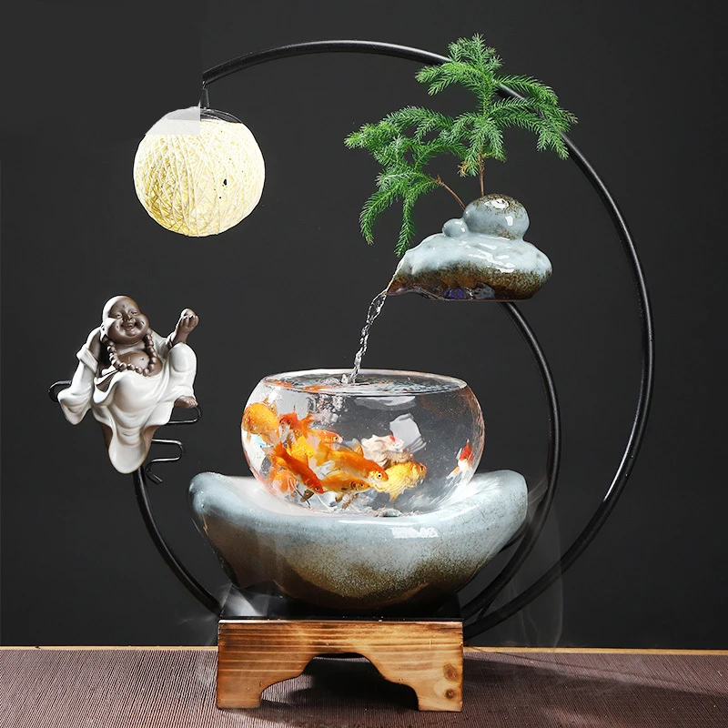 Керамический аквариум для жилой комнаты креативная Экологичная офисная