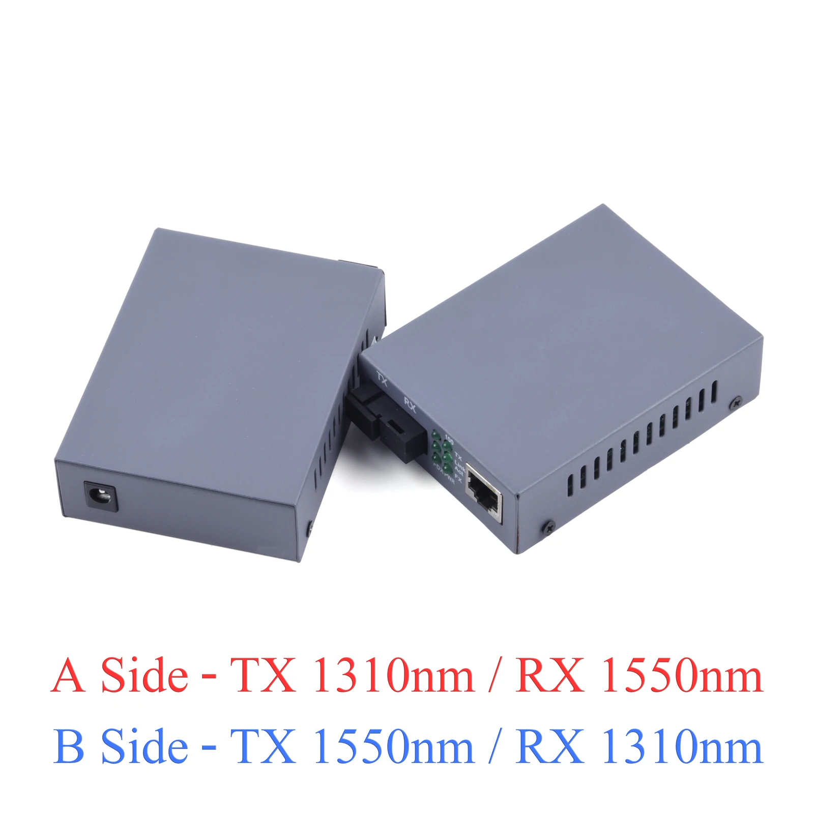 HTB-3100 Fiber Optical Media Converter to RJ45 10/100Mbps Single Mode 20Km UPC/APC SC-Port External Power Supply
