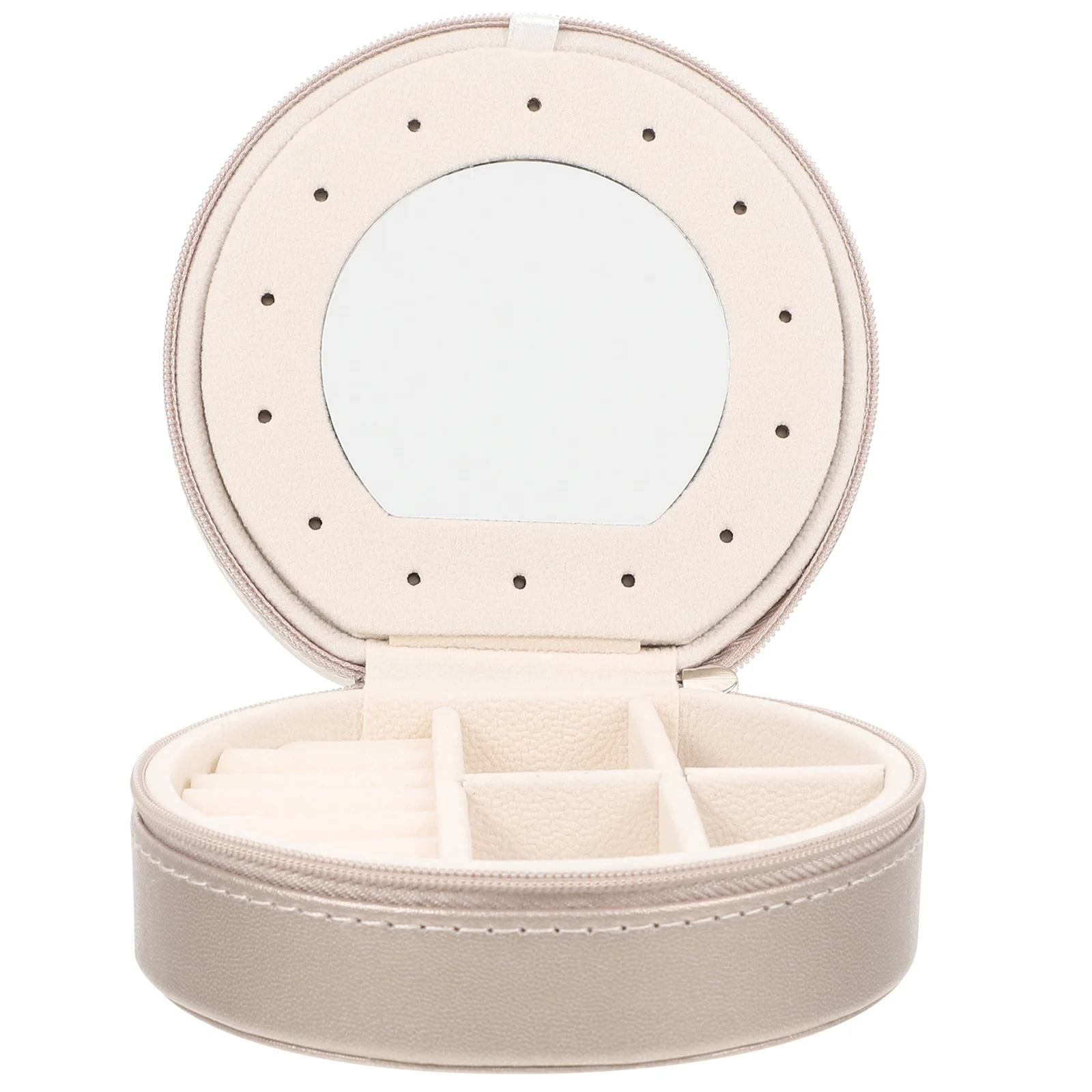 

Jewelry Box Organizer Case Travel Portable Mirror Storage Valentine Studs Ear Rings Earrings Pouch Mini Purse Day S Presentation