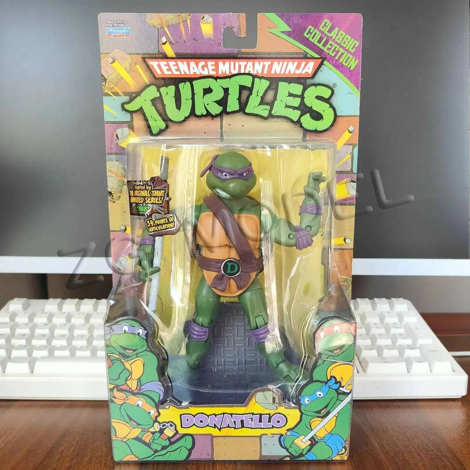 Фото Фигурки-экшн-персонажи Teenage Mutant Ninja Turtles (Лео, Раф, Дон, Майк) с подвижными суставами, коллекционные украшения, модели, игрушки, подарки №3