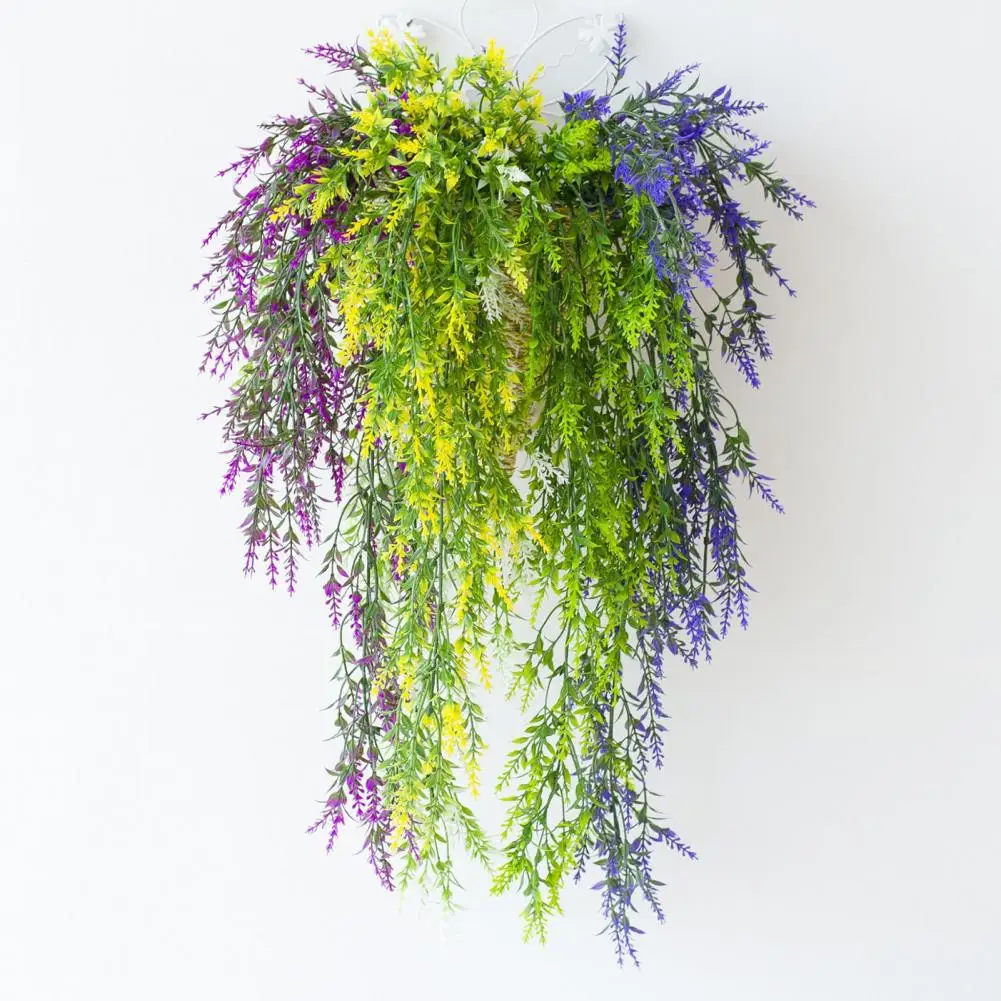 

False Plant Garland Non-Watering Eco-friendly Wide Application Vivid Hanging Fake Vine Leaves Fake Vine Hotel Decor