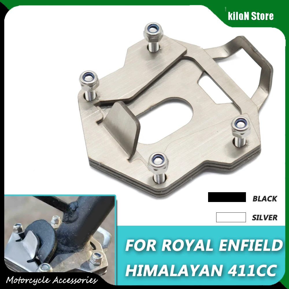 

Fit For ROYAL ENFIELD HIMALAYAN 400 2020-2021 Motorcycle Accessories Side Stand Kickstand Foot Enlarger Extension Pad Plat