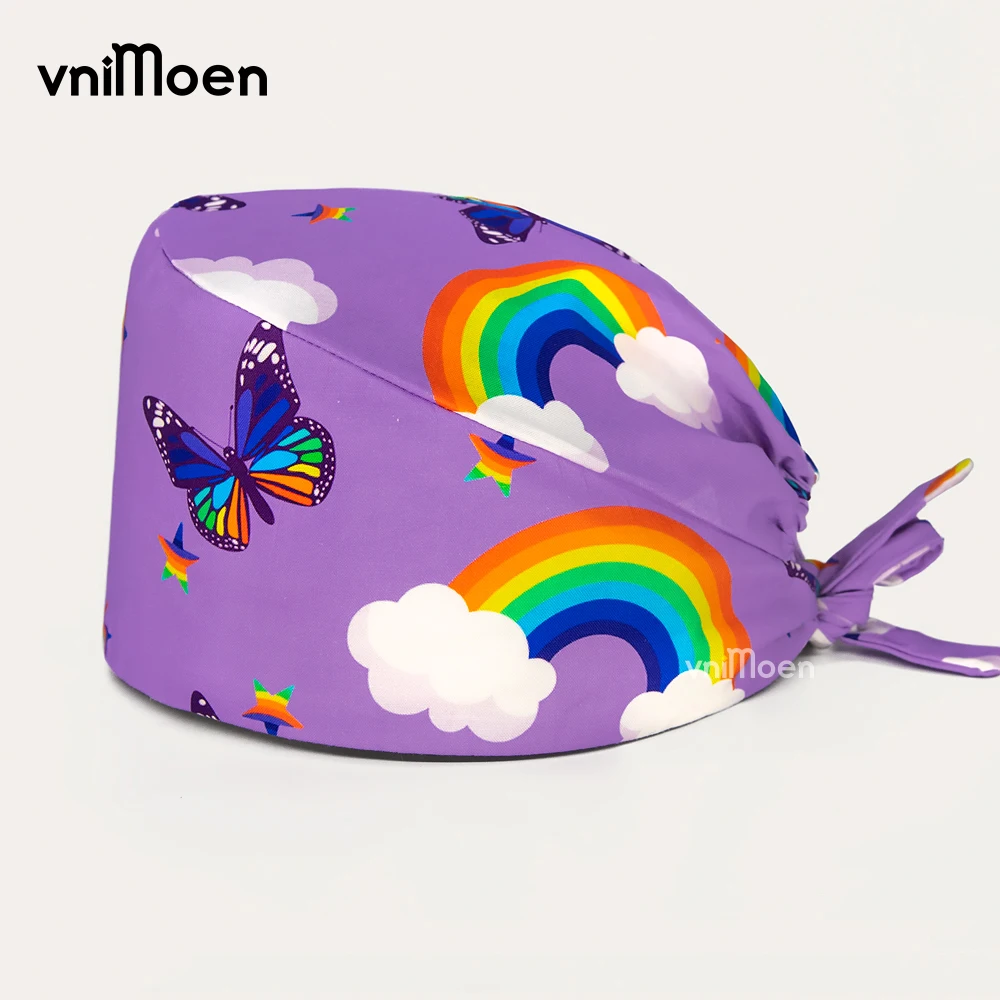 Ветеринарная шапка-скраб для домашних животных дантиста рабочая шапка с принтом