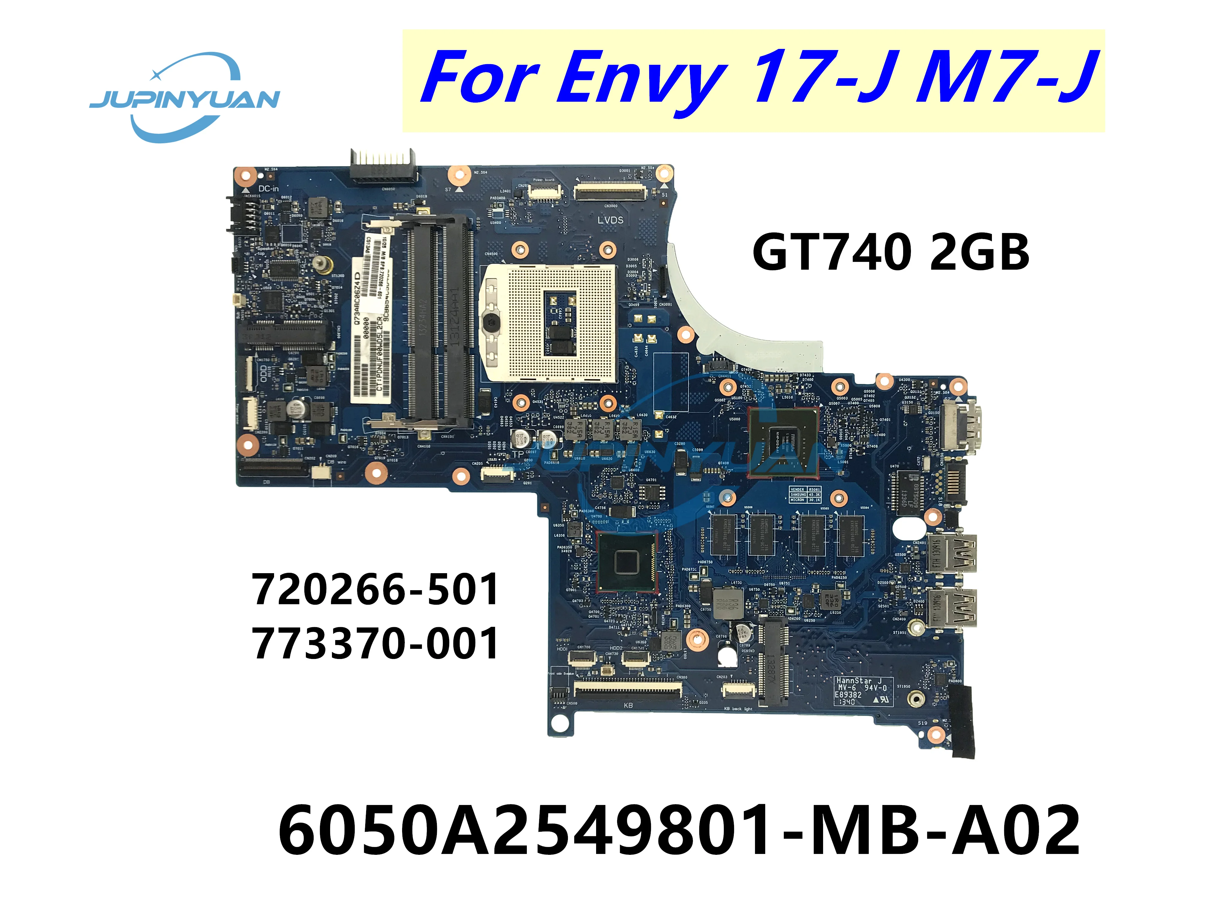

773370-001 773370-501 720266-001 материнская плата для ноутбука HP ENVY TOUCHSMART 17-J материнская плата с HM87 840M/2G 100% полностью протестирована