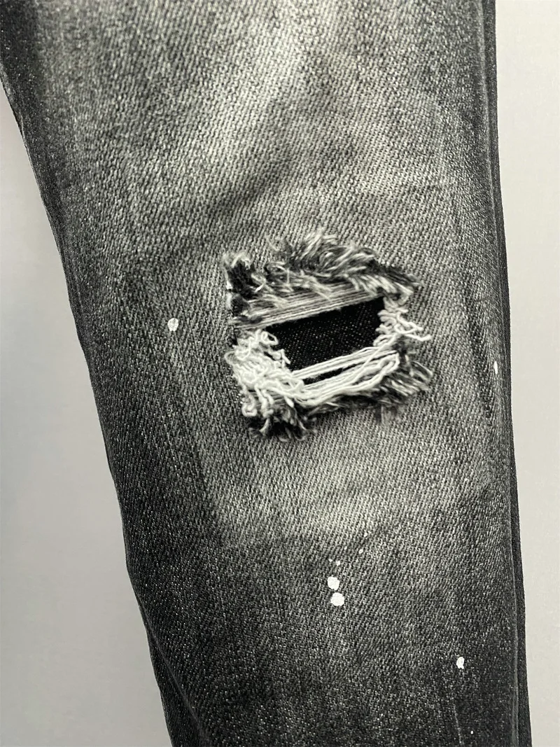 Spring/Summer New DSQUARED2 Men's/Women's Jeans Fashion Slim Stretch Printed Maple Leaf Letter Pants