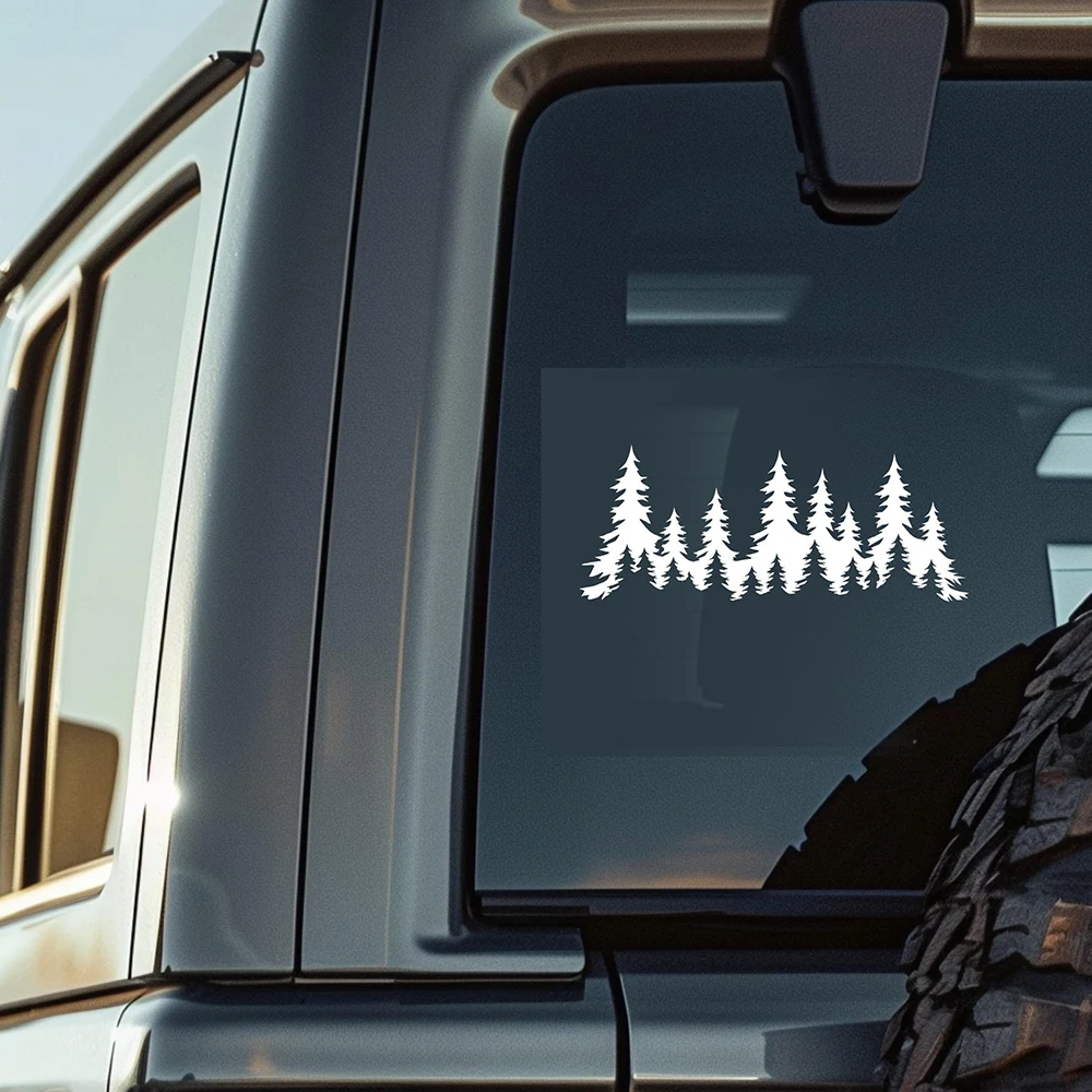 

Компас, дерево и горы, Стайлинг автомобиля, наклейки для каравана, виниловые наклейки, внедорожная наклейка, декор для грузовика, кемпера, аксессуары