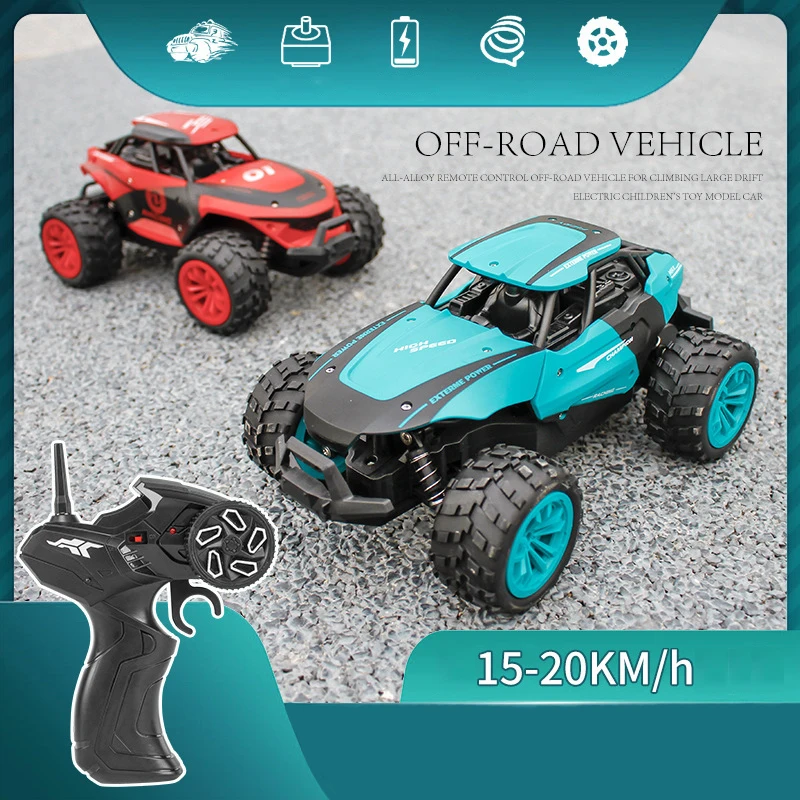 

RC Car 4WD 1/16 Off-Road Alloy Radio Controlled Toys for Boys Brushed Motor 4X4 Remote Controlled Car for Children Toys