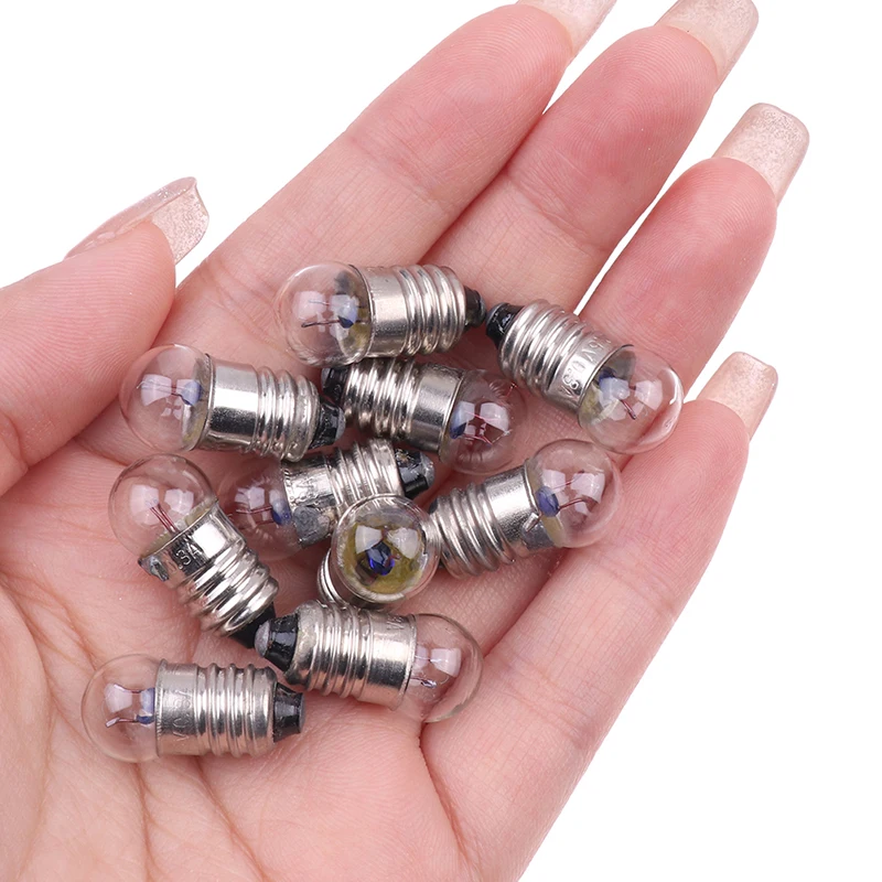 

10Pcs Miniature Round 0.3A 2.5V Small light cannon for student experiment Small Light Bulbs Beads