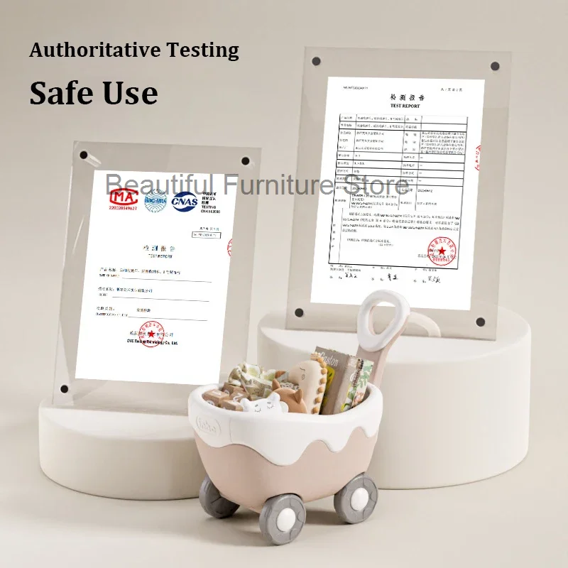 Высококачественная Мобильная тележка для хранения детских игрушек большая