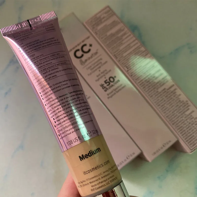 Прямая поставка ваша кожа но лучше CC + крем освещение SPF 50 консилер для лица полное