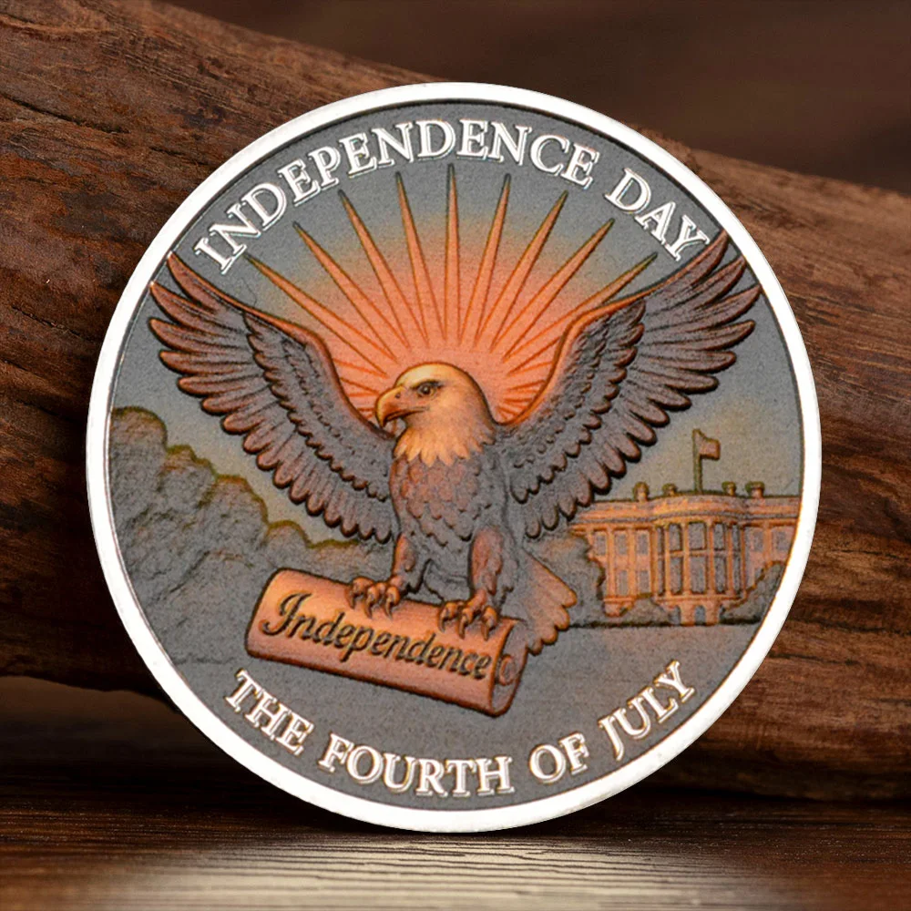 Позолоченная памятная монета День независимости США