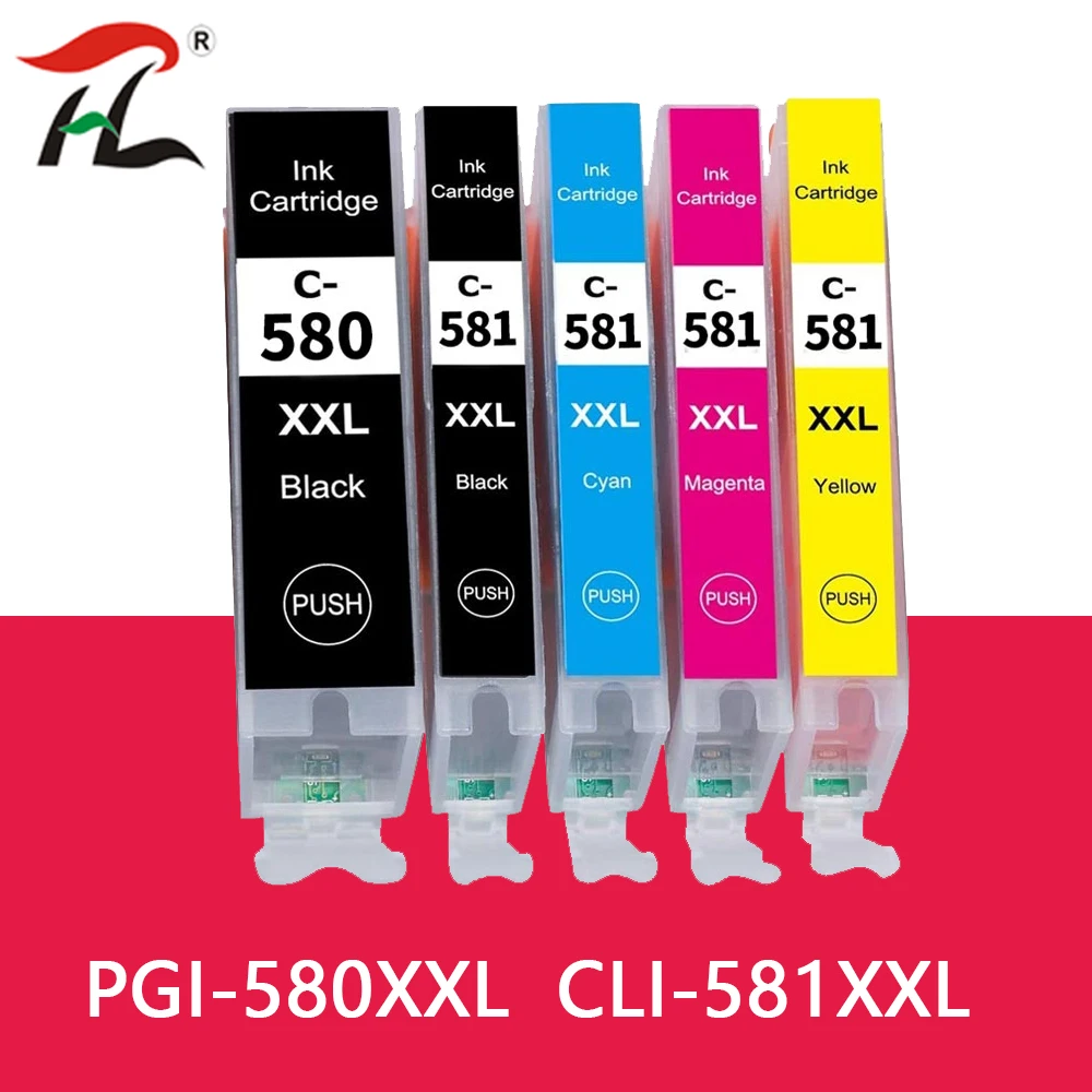 For Canon 580 581 PGI-580 CLI-581 PGI580 580XL ink cartridge For canon PIXMA TR7550 TR8550 TR 7550 TS6150 TS6151 TS 6150 printer