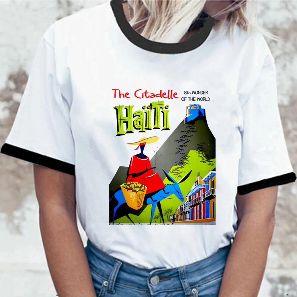 Футболка с графическим принтом для женщин в стиле Харадзюку