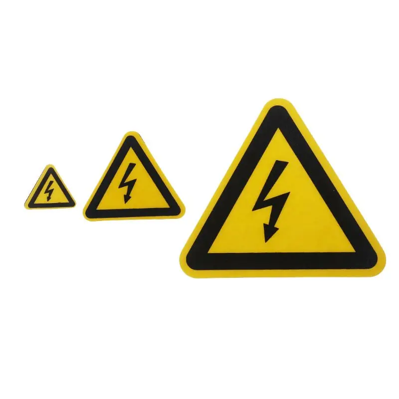 

Indoor Outdoor Hazardous Voltage Danger Shock Electrical Safety Warning Label
