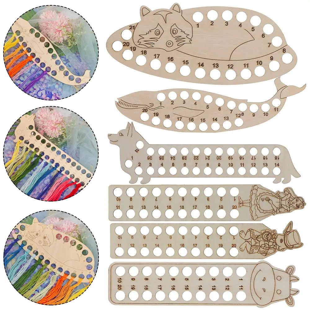 

Handmade Sewing Accessories Needle Arts Wood Cross Stitch Thread Holder Storage Tools Embroidery Floss Organizer